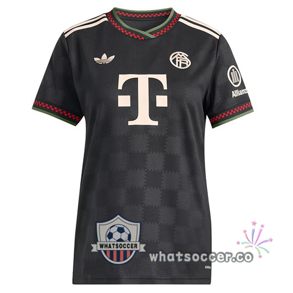 Bayern Munich Women Third Soccer Jerseys Black 2025-2026