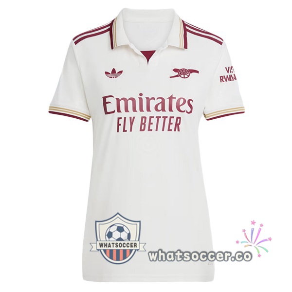 Arsenal Women Third Soccer Jerseys White 2025-2026