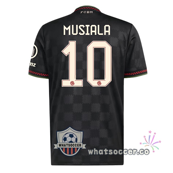 Bayern Munich (Sané 10) Third Soccer Jerseys Black 2025-2026