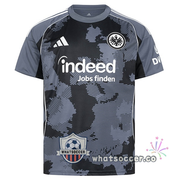 Eintracht Frankfurt Third Soccer Jerseys Gray Black 2025-2026