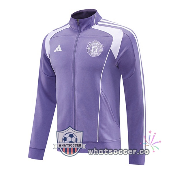 Soccer Jacket Manchester United Purple 2025-2026