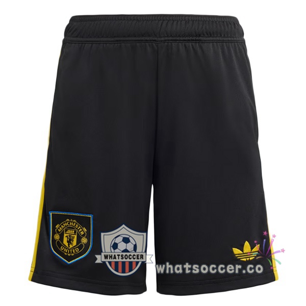 Manchester United Third Soccer Shorts Black 2025-2026