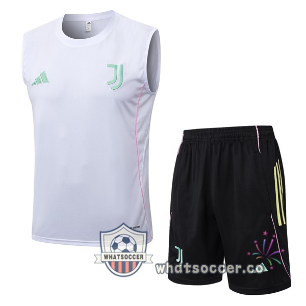 Juventus Soccer Vest + Shorts White 2025-2026