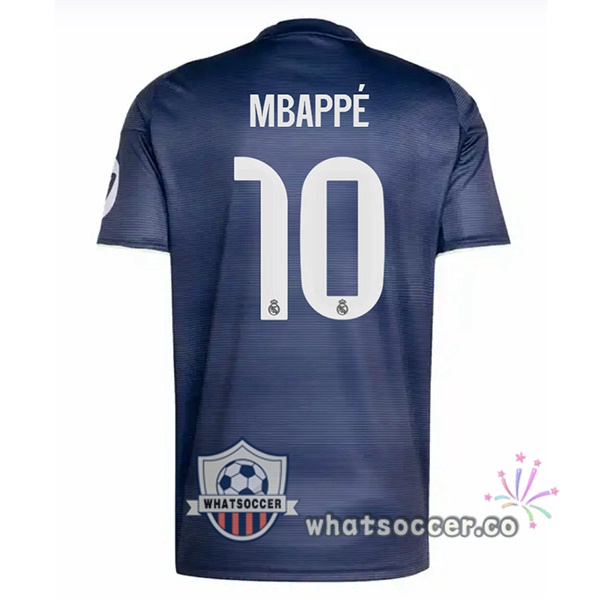 Real Madrid (Mbappé 10) Away Soccer Jerseys Blue Royal 2025-2026