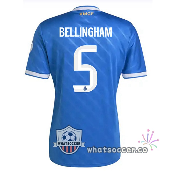 Real Madrid (Bellingham 5) Third Soccer Jerseys Blue 2025-2026