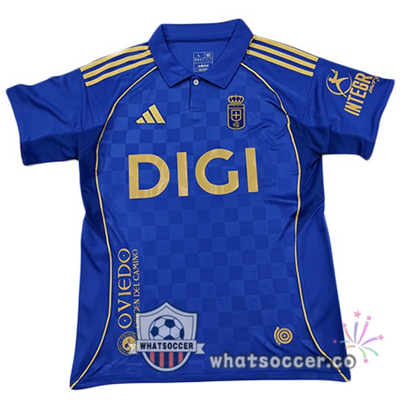 Real Oviedo Home Soccer Jerseys Blue 2025-2026
