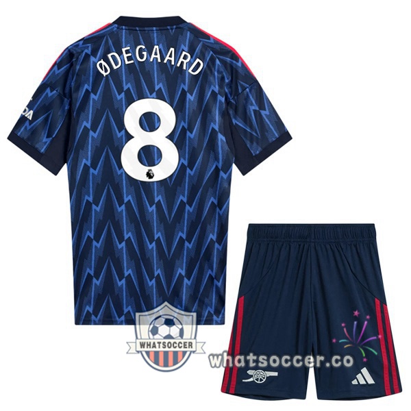 Arsenal (ØDEGAARD 8) Kids Away Soccer Jerseys Blue Royal 2025-2026