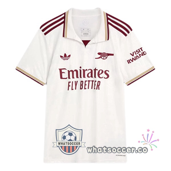 Arsenal Third Soccer Jerseys White 2025-2026