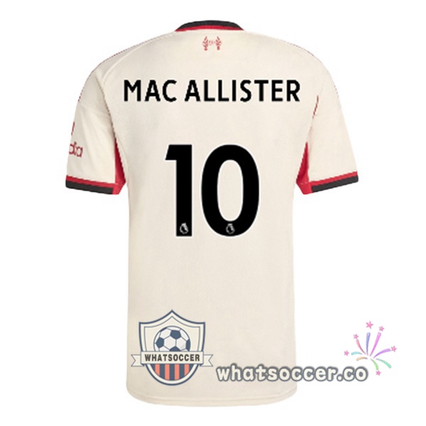 FC Liverpool (MAC ALLISTER 10) Away Soccer Jerseys Yellow 2025-2026