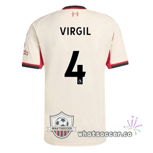 FC Liverpool (VIRGIL 4) Away Soccer Jerseys Yellow 2025-2026