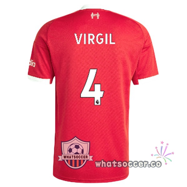 FC Liverpool (VIRGIL 4) Home Soccer Jerseys Red 2025-2026