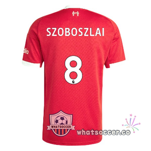 FC Liverpool (SZOBOSZLAI 8) Home Soccer Jerseys Red 2025-2026