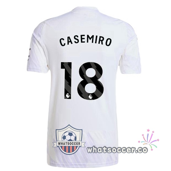 Manchester United (CASEMIRO 18) Away Soccer Jerseys White 2025-2026