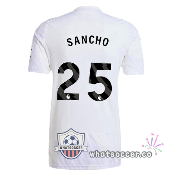 Manchester United (SANCHO 25) Away Soccer Jerseys White 2025-2026