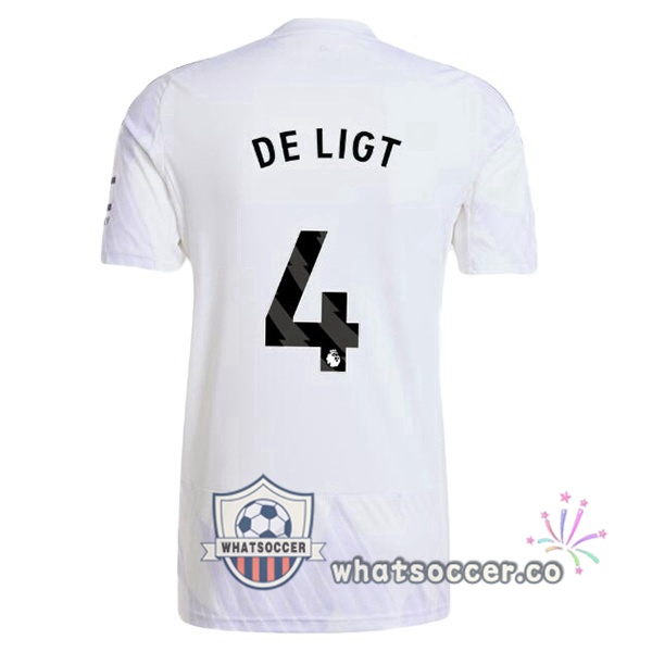 Manchester United (DE LIGT 4) Away Soccer Jerseys White 2025-2026