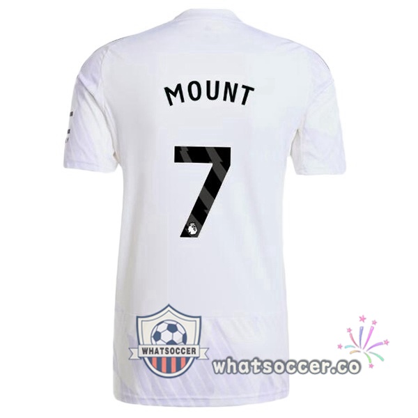 Manchester United (MOUNT 7) Away Soccer Jerseys White 2025-2026