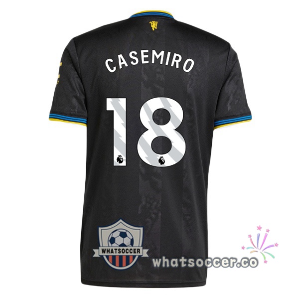 Manchester United (CASEMIRO 18) Third Soccer Jerseys Black 2025-2026