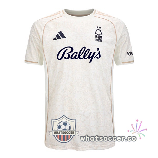 Nottingham Forest Away Soccer Jerseys White 2025-2026