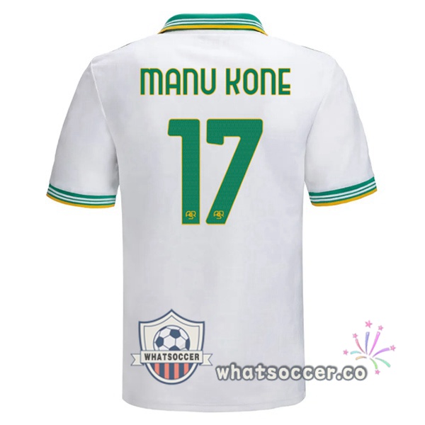 AS Roma (MANU KONE 17) Third Soccer Jerseys White 2025-2026
