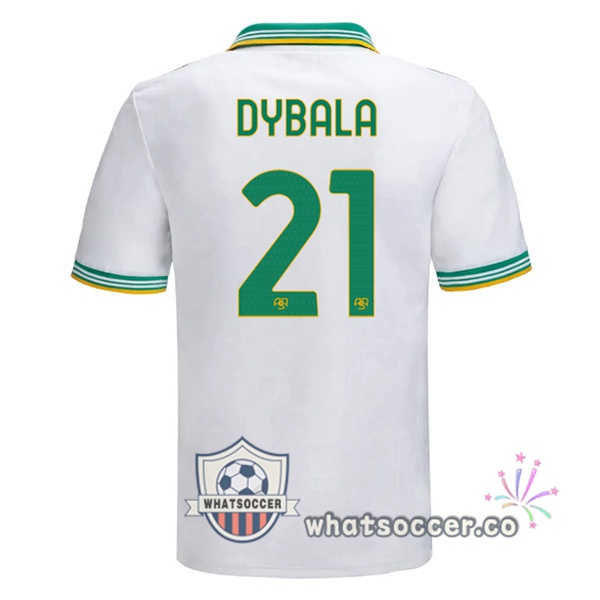 AS Roma (DYBALA 21) Third Soccer Jerseys White 2025-2026