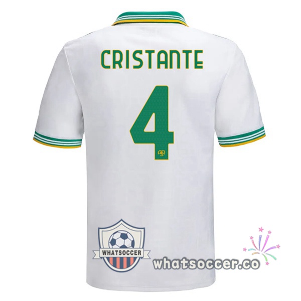 AS Roma (CRISTANTE 4) Third Soccer Jerseys White 2025-2026