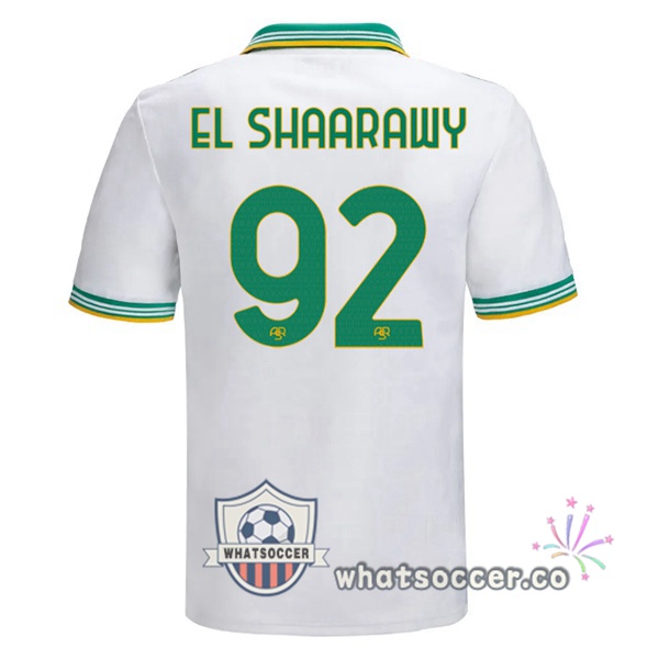AS Roma (EL SHAARAWY 92) Third Soccer Jerseys White 2025-2026