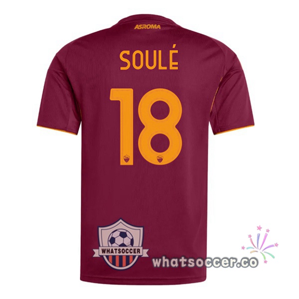 AS Roma (SOULÉ 18) Home Soccer Jerseys Red 2025-2026