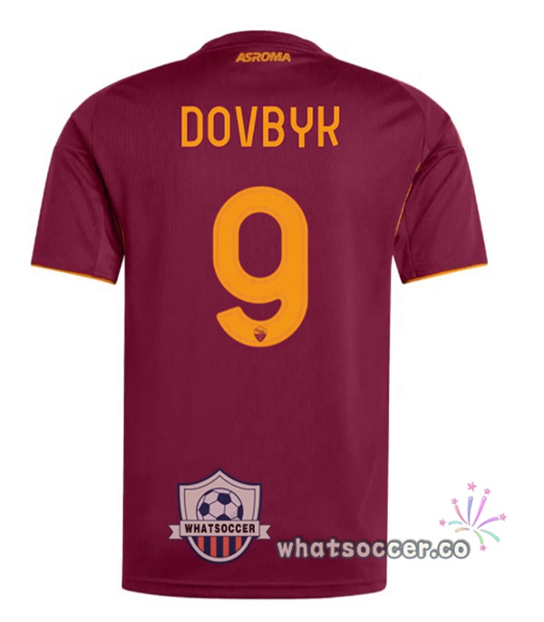 AS Roma (DOVBYK 9) Home Soccer Jerseys Red 2025-2026