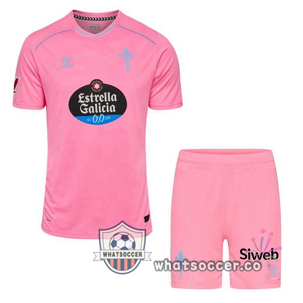 Celta Vigo Kids Third Soccer Jerseys Rose 2025-2026