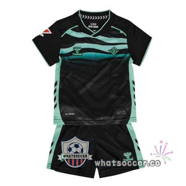Real Betis Kids Third Soccer Jerseys Black 2025-2026