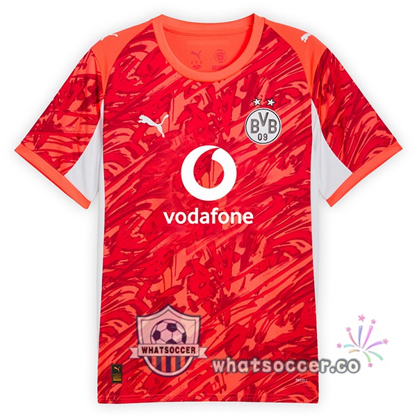 Dortmund BVB Goalkeeper Soccer Jerseys Red 2025-2026