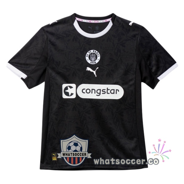 FC St. Pauli Third Soccer Jerseys Gray Black 2025-2026