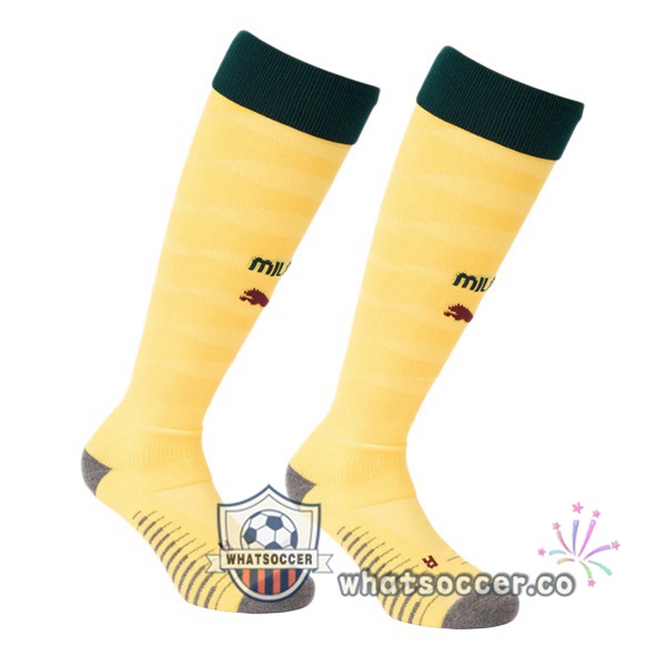 AC Milan Third Soccer Socks Yellow 2025-2026