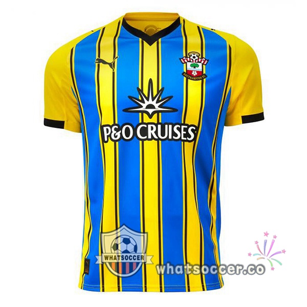 Southampton FC Away Soccer Jerseys Yellow Blue 2025-2026