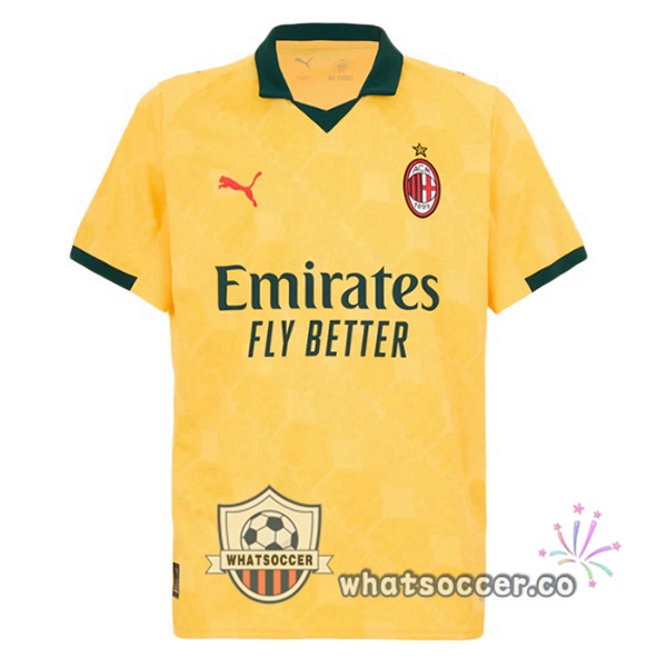 AC Milan Third Soccer Jerseys Yellow 2025-2026