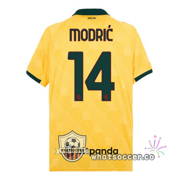 AC Milan (Modrić 14) Third Soccer Jerseys Yellow 2025-2026