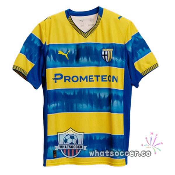 Parma Calcio Away Soccer Jerseys Yellow Blue 2025-2026