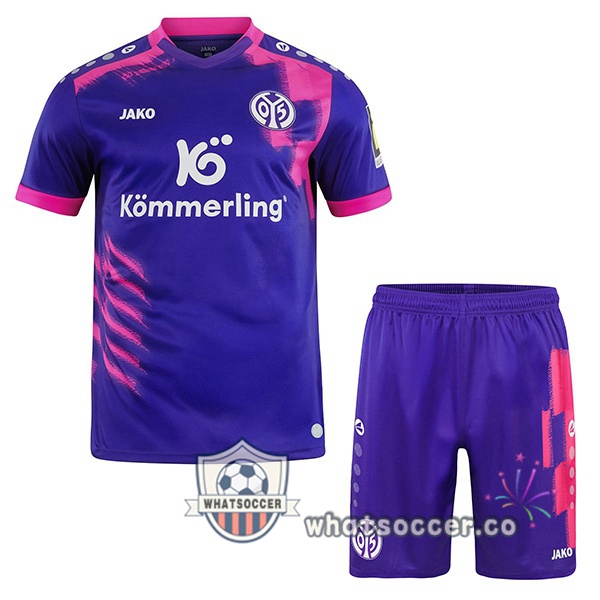 FSV Mainz 05 Kids Away Soccer Jerseys Purple 2025-2026
