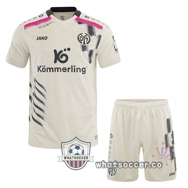 FSV Mainz 05 Kids Third Soccer Jerseys White 2025-2026