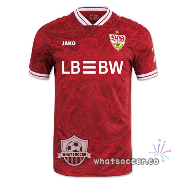 VfB Stuttgart Away Soccer Jerseys Red 2025-2026