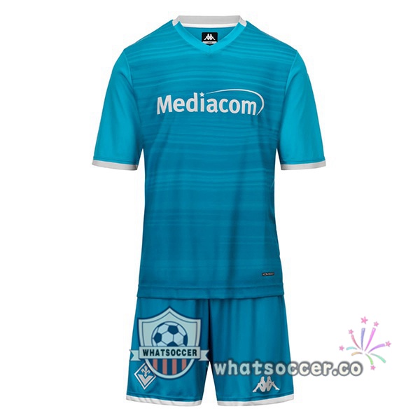 ACF Fiorentina Kids Third Soccer Jerseys Blue 2025-2026