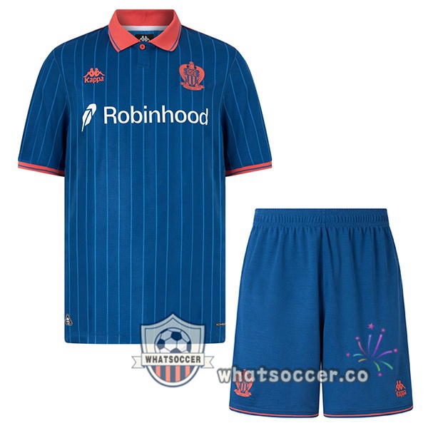 OGC Nice Kids Third Soccer Jerseys Blue 2025-2026