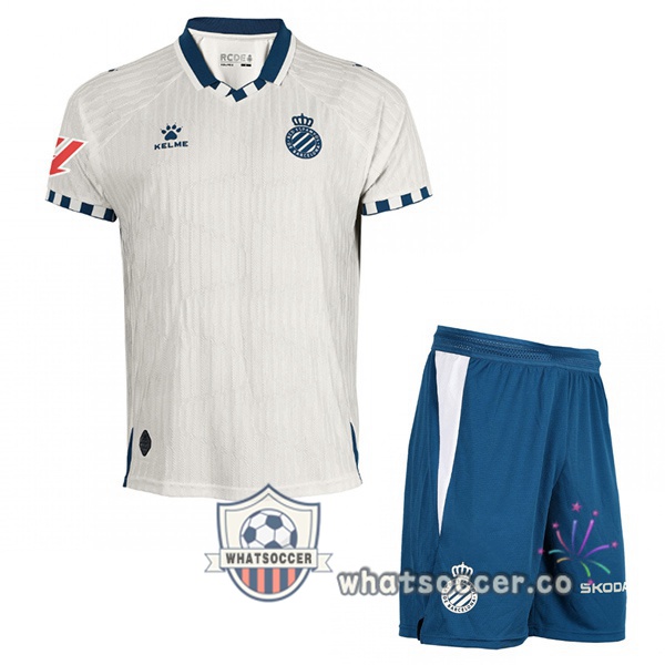 RCD Espanyol Kids Away Soccer Jerseys White 2025-2026