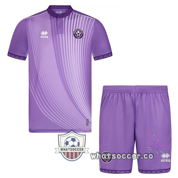 Sheffield United Kids Third Soccer Jerseys Purple 2025-2026