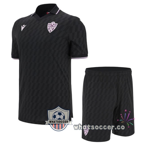 UD Almeria Kids Third Soccer Jerseys Black 2025-2026
