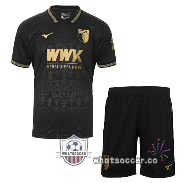 FC Augsburg Kids Third Soccer Jerseys Black 2025-2026