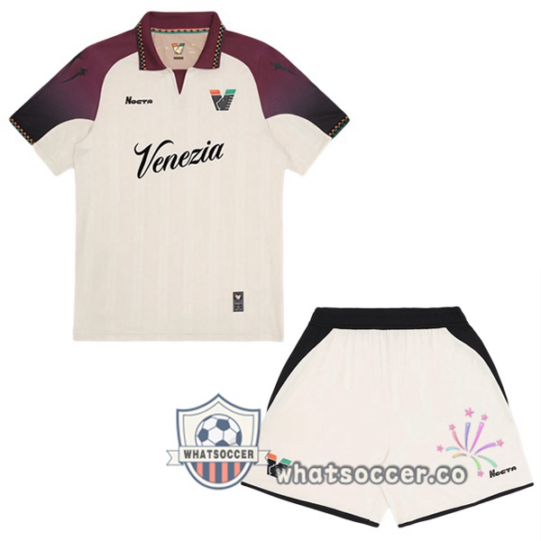 Venezia FC Kids Away Soccer Jerseys Yellow 2025-2026