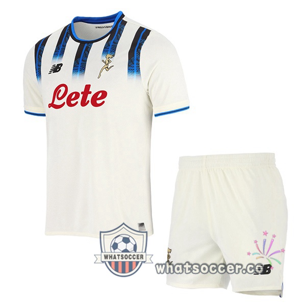 Atalanta Kids Away Soccer Jerseys White 2025-2026