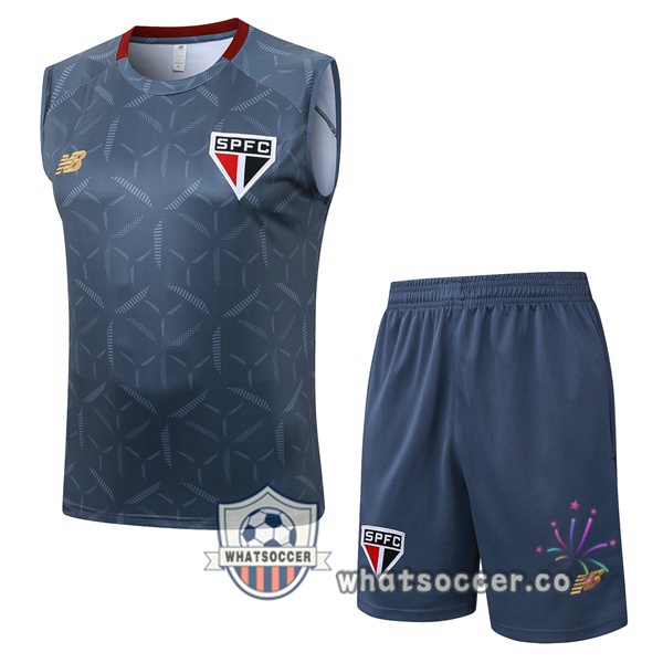 Sao Paulo FC Soccer Vest + Shorts Gray 2025-2026