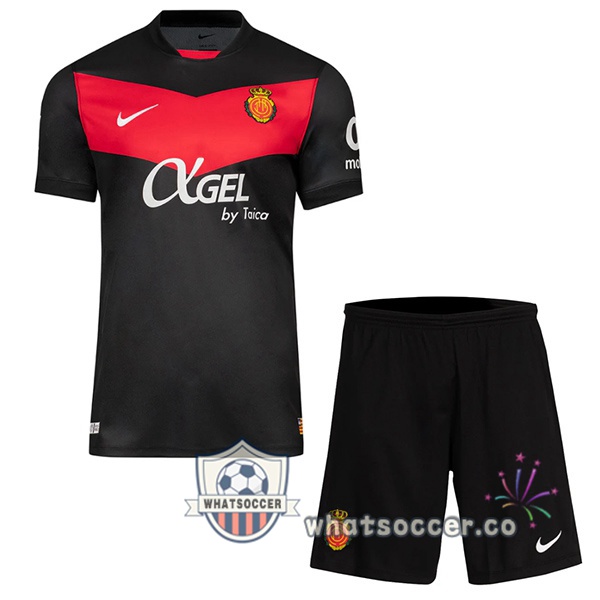 RCD Mallorca Kids Third Soccer Jerseys Black 2025-2026
